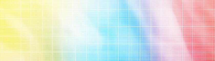 Abstract colorful background with soft gradient lines and grid pattern.