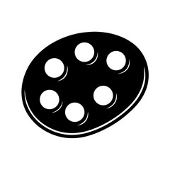 sewing button isolated on white background