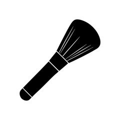 black mascara brush