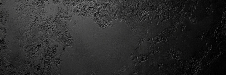 Closeup of textured black wall