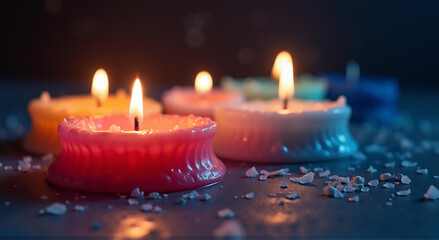 candles in the dark