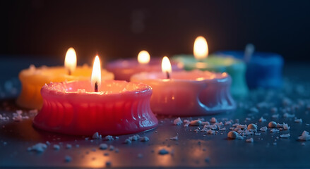 candles on the table