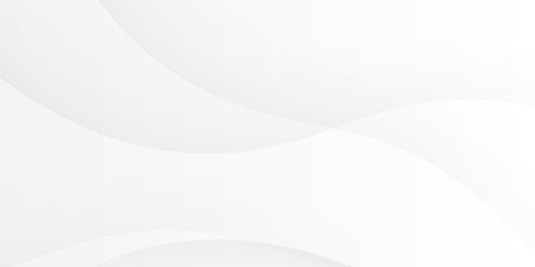 Minimal abstract white background with soft wavy shapes and subtle gradients. Modern trendy design in vector Illustration