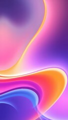 Mobile wallpaper,  abstract background with flowing shapes in shades of pink purple and orange