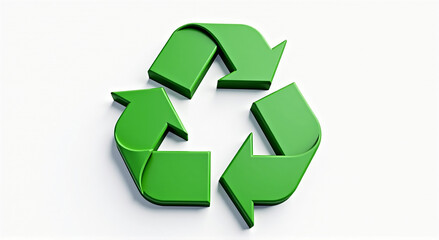 recycle symbol on a white background
