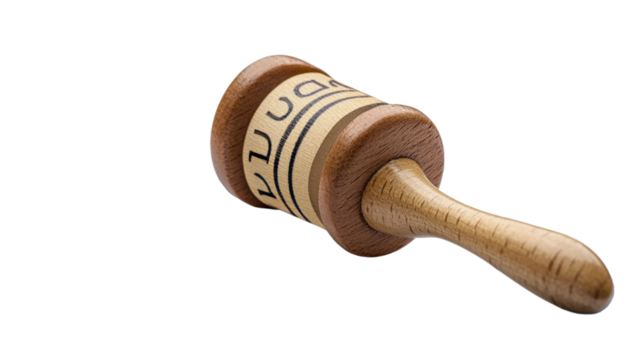 A wooden gavel a traditional tool used by judges and auctioneers to signify the start or end of legal proceedings representing the power and authority of the judicial system