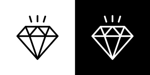 Values icon stroke vector icon simple black style, illustration.