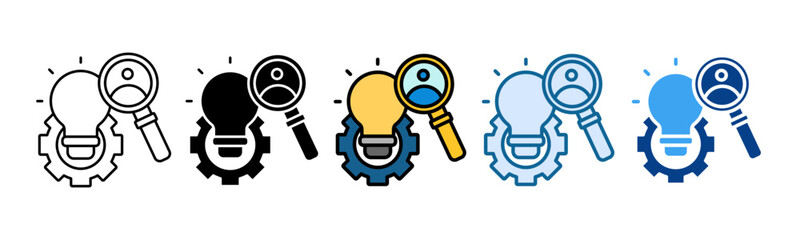 Consumer Insights Icon Set Multiple Style Collection