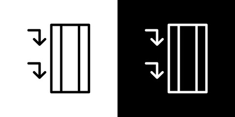 Insulation icon stroke vector icon simple black style, illustration.