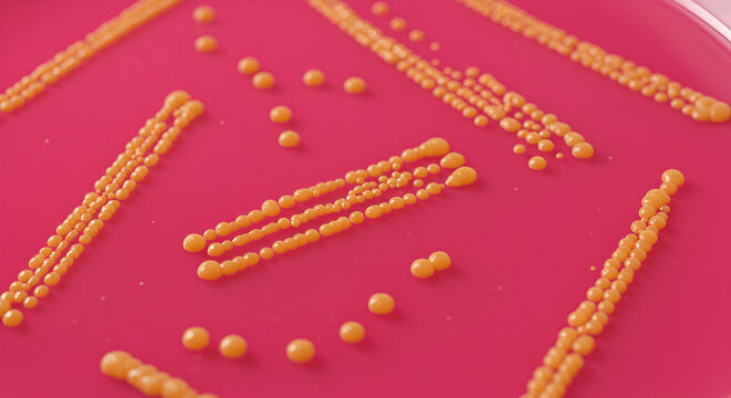 Staphylococcus Aureus Colonies on Mannitol Salt Agar &ndash; Diagnostic Microbiology