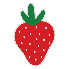 Strawberry abstract style. Natural tropical fruits. Organic fruits or vegetarian food.