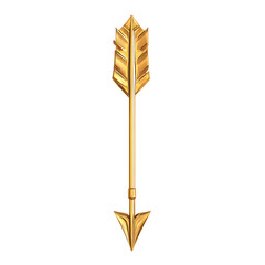 Modern Arrow with Precise Sharp Details in Luminous Isolated on Transparent Background