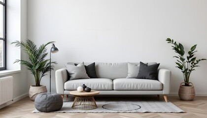 a modern living room setting