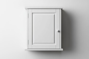 bathroom wall cabinet isolated on white background