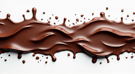 melted chocolate splash