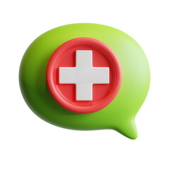 Obraz premium Consultation 3D icon.