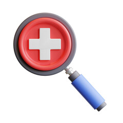 Fototapeta premium Diagnosis 3D icon.