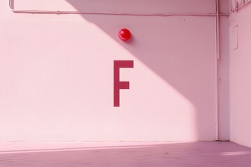 Modern typographic compositions  letter F AI generated
