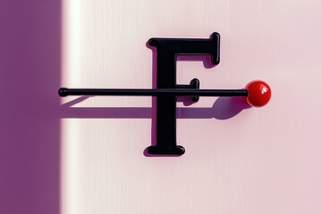 Modern typographic compositions  letter F AI generated