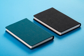 Notebook and due date, calendar and book