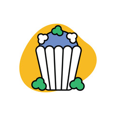 Popcorn Icon vector stock illustration
