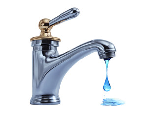 [Transparent Background PNG]Water Tap Droplet Dripping Water