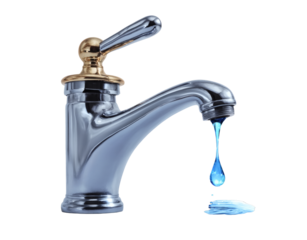 [Transparent Background PNG]Water Tap Droplet Dripping Water