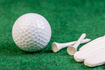 golf ball on the green