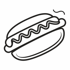 hot dog vector illustration