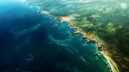 Aerial top view of a continents c  0897B