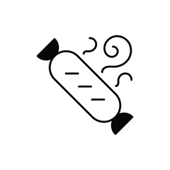 Hot Dog Icon vector stock illustration