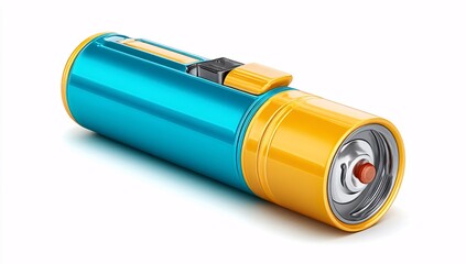 3D high-performance battery-powered flashlight with bright LED output for outdoor use.