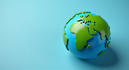 earth globe on white background