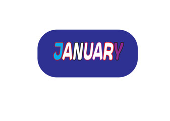 Style  January Word  in design