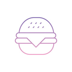 Burger Icon vector stock illustration