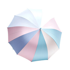 Elegant Travel Beach Umbrella with a Refined Design Isolated on Transparent Background