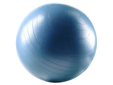 Large exercise ball with textured surface, ideal for fitness routines and stability training. Its vibrant blue color adds refreshing touch to any workout space, promoting active lifestyle