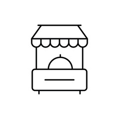 Food Court Icon vector stock illustration