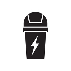 Obraz premium trash can glyph