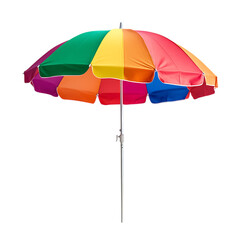 Contemporary Compact Beach Umbrella Featuring a Sle Isolated on Transparent Background