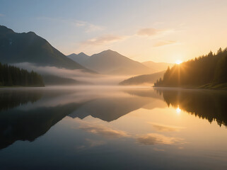 Fototapeta premium Nature's Majesty: Clean and Timeless Visual