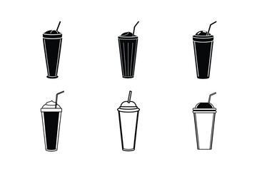 3d style cherry milkshake vector realistic shading