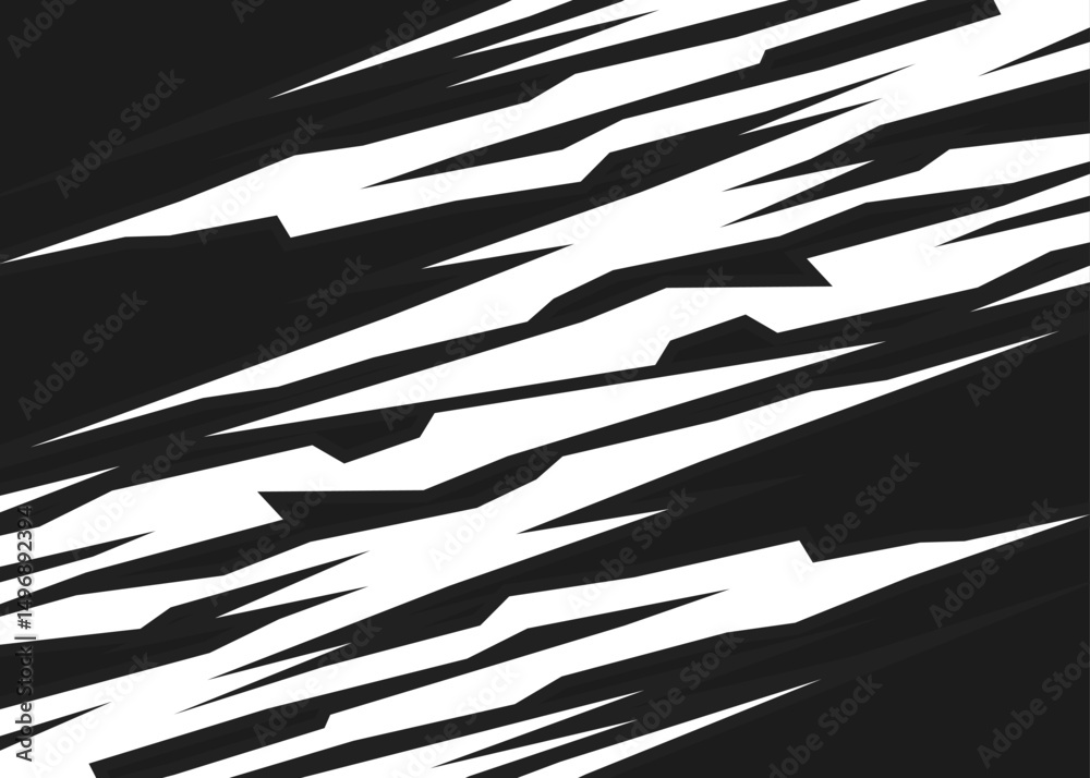 Aufkleber Abstract background with seamless sharp and slash line pattern. Raw scratch pattern