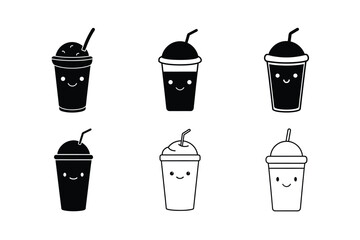 3d style strawberry milkshake vector realistic shading