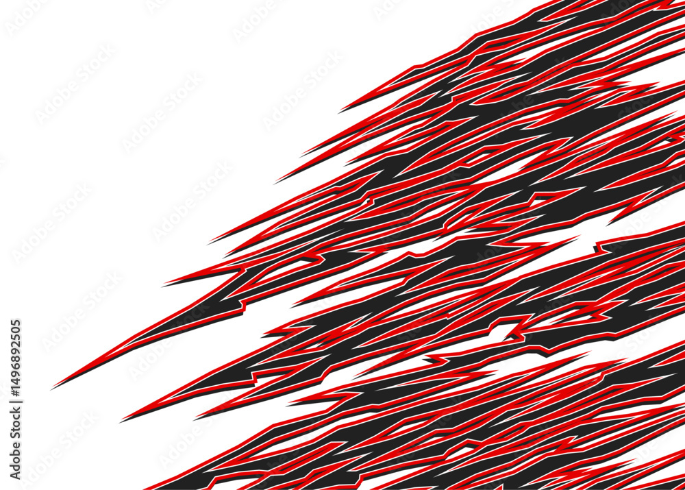 Aufkleber Abstract background with seamless sharp and slash line pattern and with some copy space area