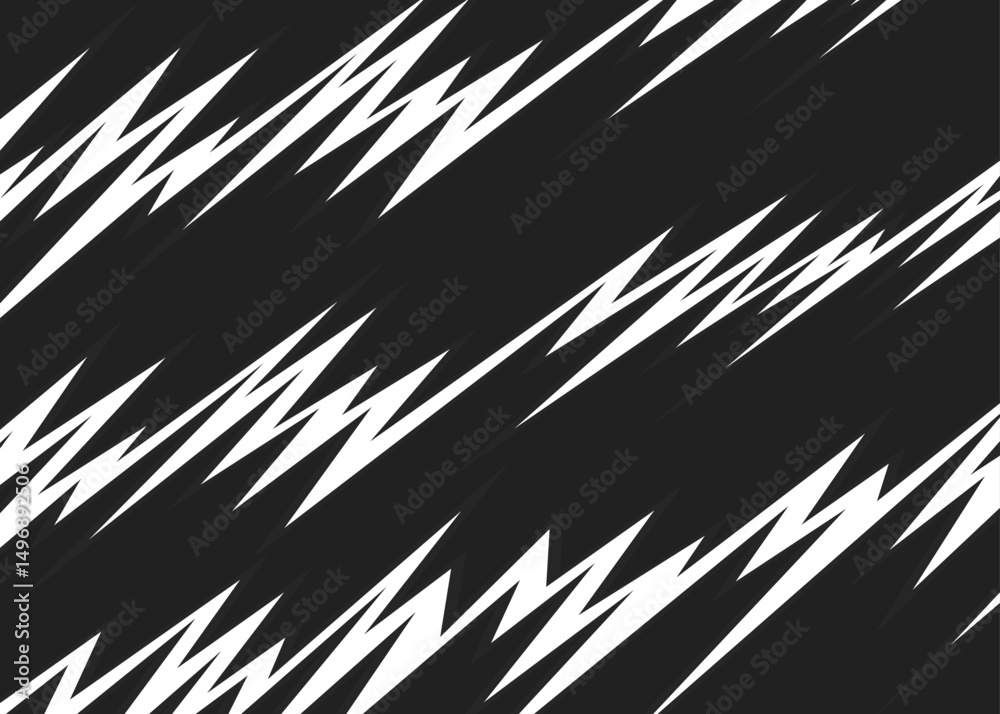 Aufkleber minimalist background with diagonal zigzag line pattern and with some copy space area