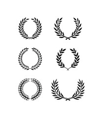 laurel wreath vector,icon