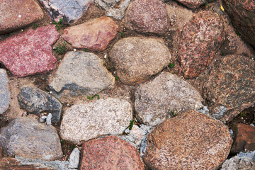 Part of the natural stone covering. Background and texture