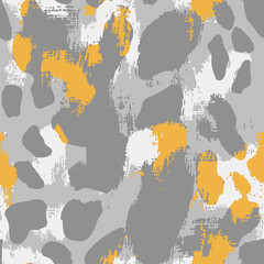 Modern Abstract Animal Print in Earth Tones – Seamless Pattern