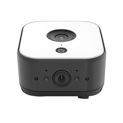 Obraz premium Modern Smart Home Security Camera System Advanced Technology Multiple Lenses High Definition Surveillance Device Elegant Design Reliable Protection Innovative Home Monitoring System Powerful Features 